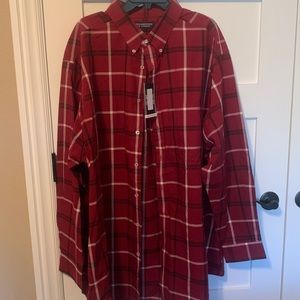 Roundtree & Yorke Red Plaid Shirt